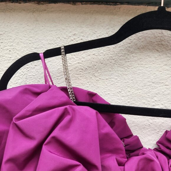 MNG Limited Edition Puffed Sleeves Short Dress - Picture 9 of 11